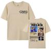 Rapper RELS B Skinny Flakk 2025 Tour Tshirt Men Clothing Fashion Hip Hop Punk Street Tshirts Unisex High Quality Cotton T Shirt