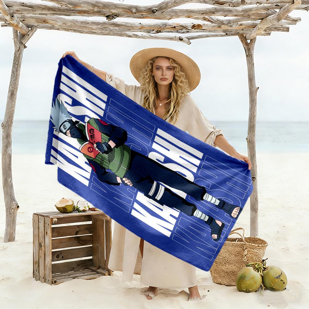Naruto Beach Towel Soft Durable Quick-Dry Comfortable Lightweight Perfect for Traveling Yoga Camping and Swimming