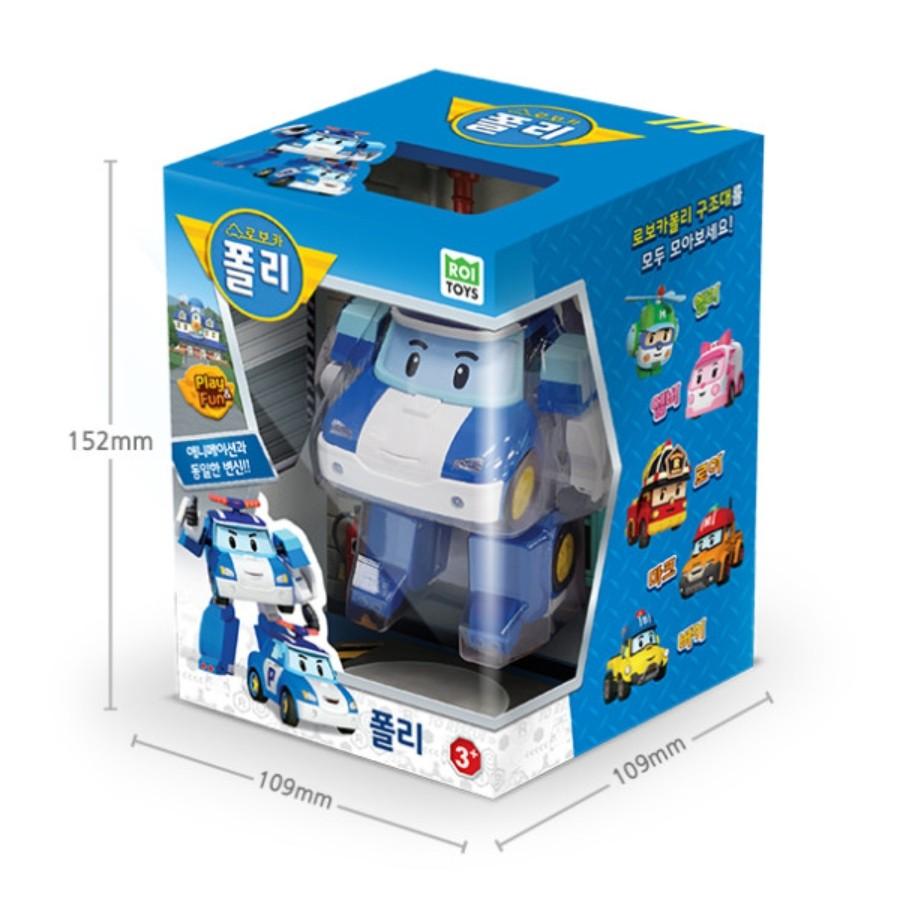 [Robocar Poli] Transformation Robot Deluxe Polly/Poacher/Mark/Helly/Bucky/Keaton/Droney/Sandy (4inch Size) Korean Toys