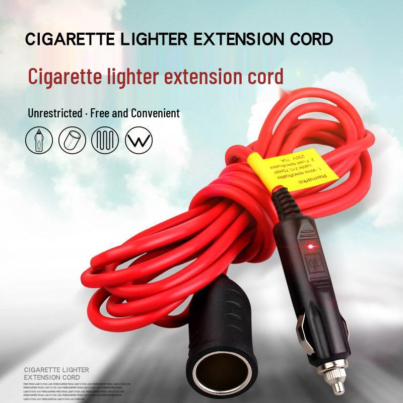 

Universal Car Cigarette Lighter Extension Cord, 3 Meters, 6 Lines, 12V/24V for Vehicle Electrical Socket & Refrigerator.
