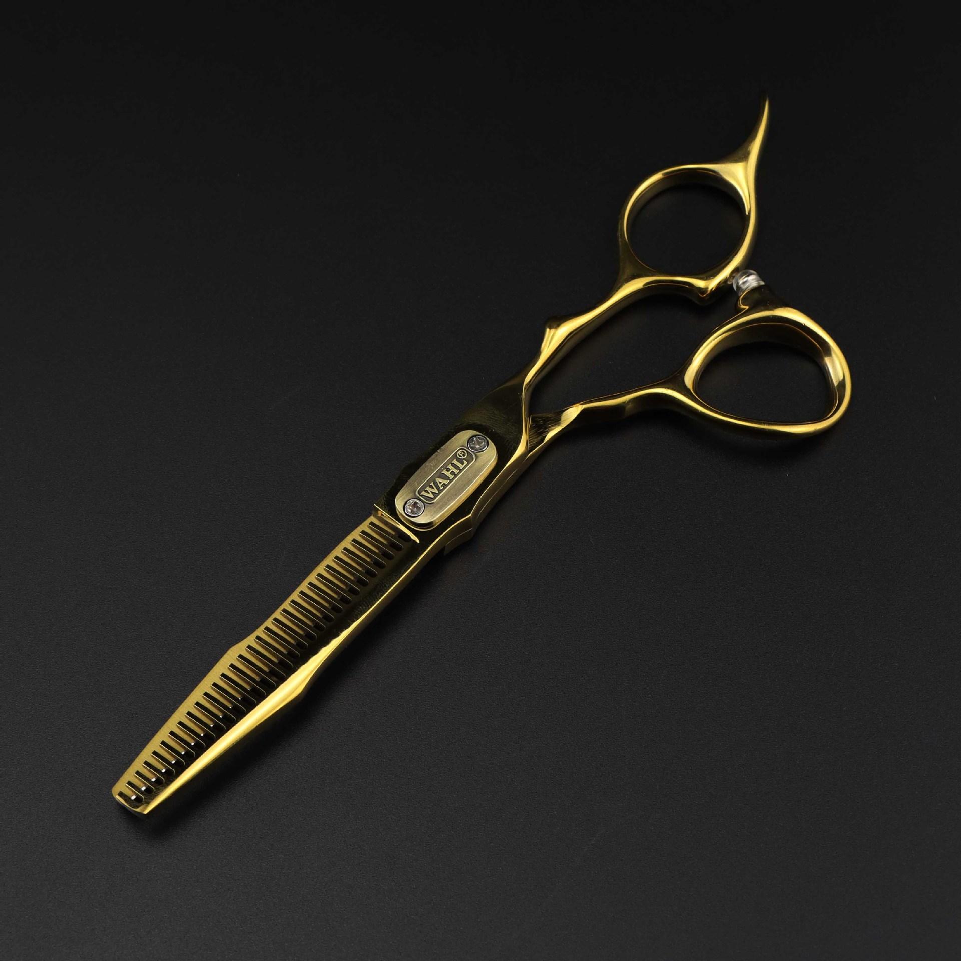 

6.0 Inch Fj--22 Personalized Golden Wall, Hair Scissors, Double Sword Type For Hair Scissors Fj--22 dental scissors