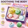 Bombe da Bagno Fragranza Duratura Aromaterapia Floreale Esfoliante Idratante Gel da Bagno Idroterapia Sale da Bagno Pallina Set da Sette Pezzi