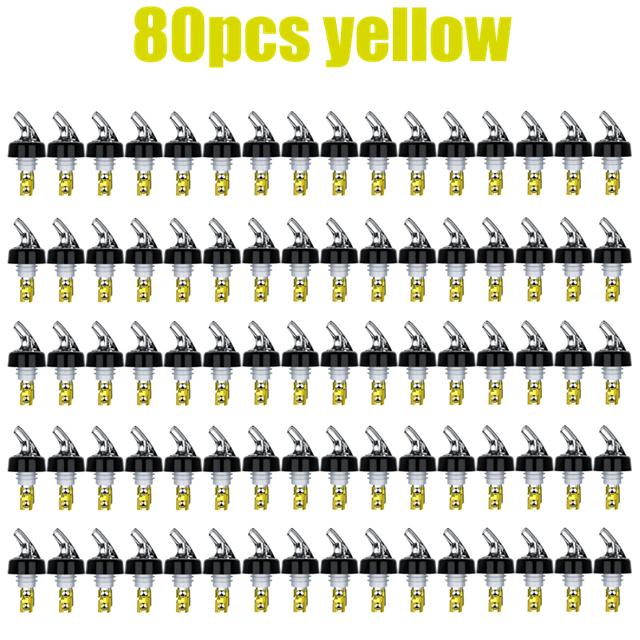 

80pcs 30ml Automatic Measured Bottle Pourer Quick Shot Spirit Drinks Wine Cocktail Dispenser Bar Accessory Wine Pourer