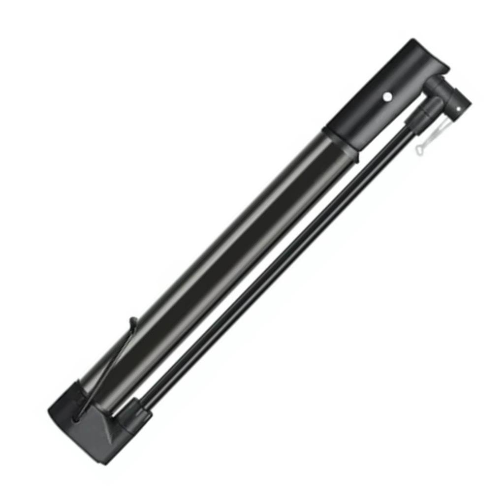 Fahrradpumpe Aluminiumlegierung Hohe Härte Tragbar Mini Schwarz Fahrrad Standpumpe für Mountainbikes