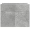 3 Piece Bathroom Furniture Set Concrete Grey Particleboard