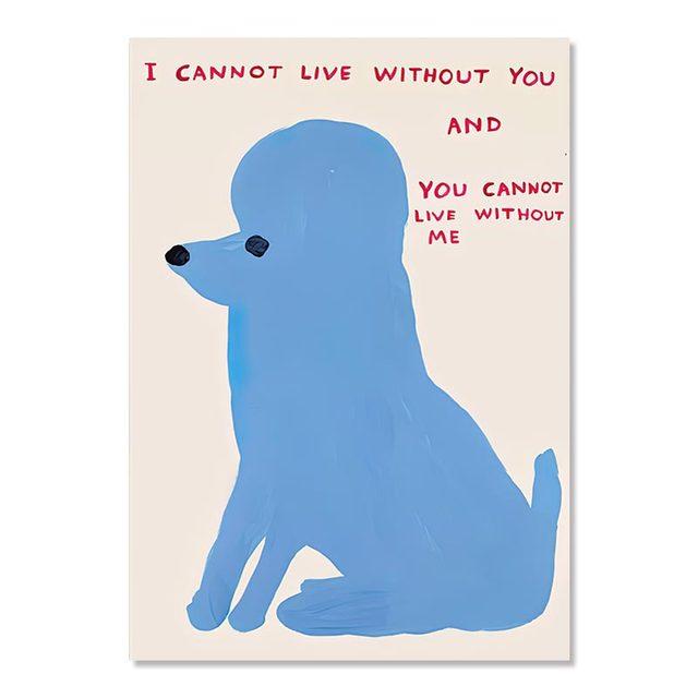 David Shrigley Tiger Penguin Velryba Shell Kočka Nástěnné umění Severské plakáty Obrazy na plátno Obrazy na stěnu pro výzdobu obývacího pokoje