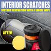 150g Plastic & Rubber Repair Paste - Black Crystal Polish for Car Scratches, Tire Shine & Interior Renewal, Anti-Aging & Fade Re