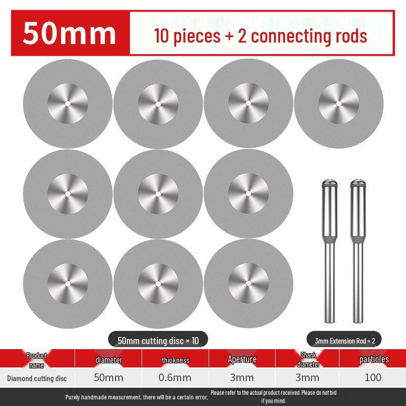 Electric Drill Diamond Cutting Disc & Grinder - Small Saw Blade for Glass, Jade, Grout Cleaning, Sanding & Grinding
