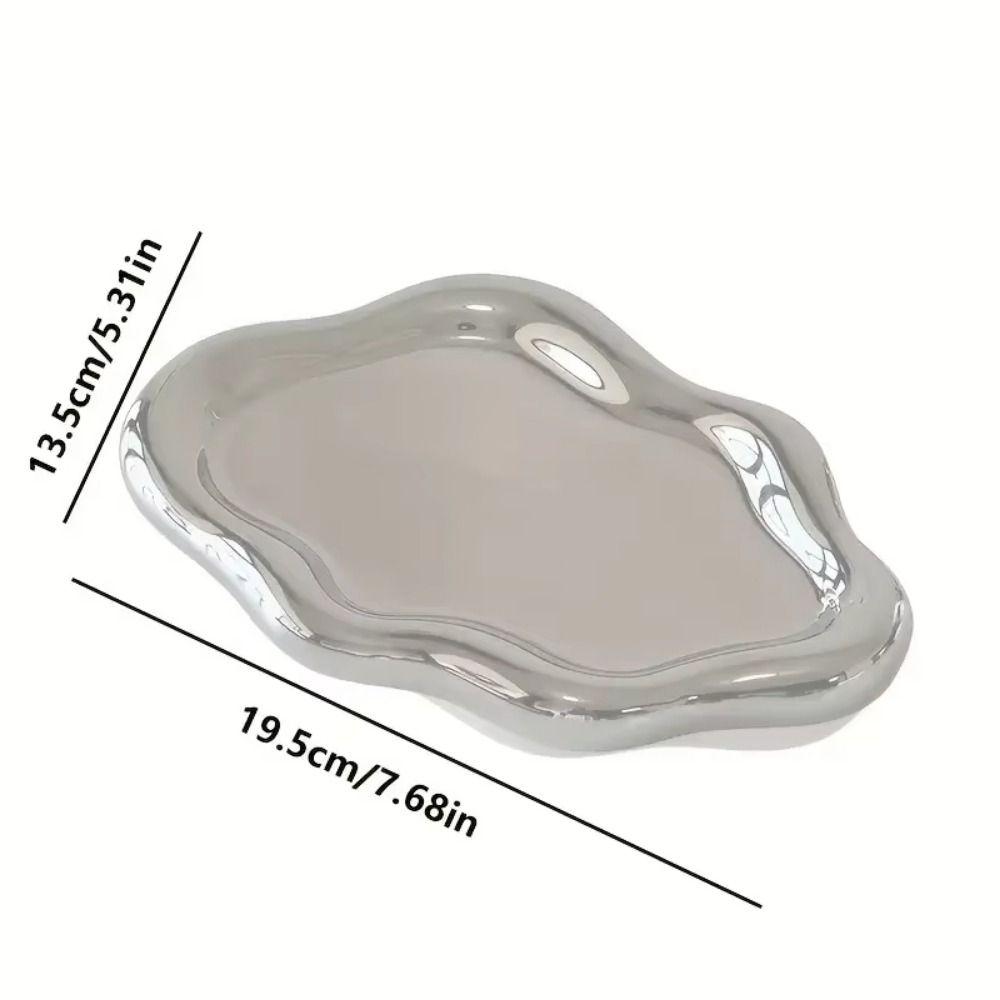 INS Jewelry Storage Tray Light Luxury Cloud Shape Tray Cake Snack Dessert Tray  Birthday Gift