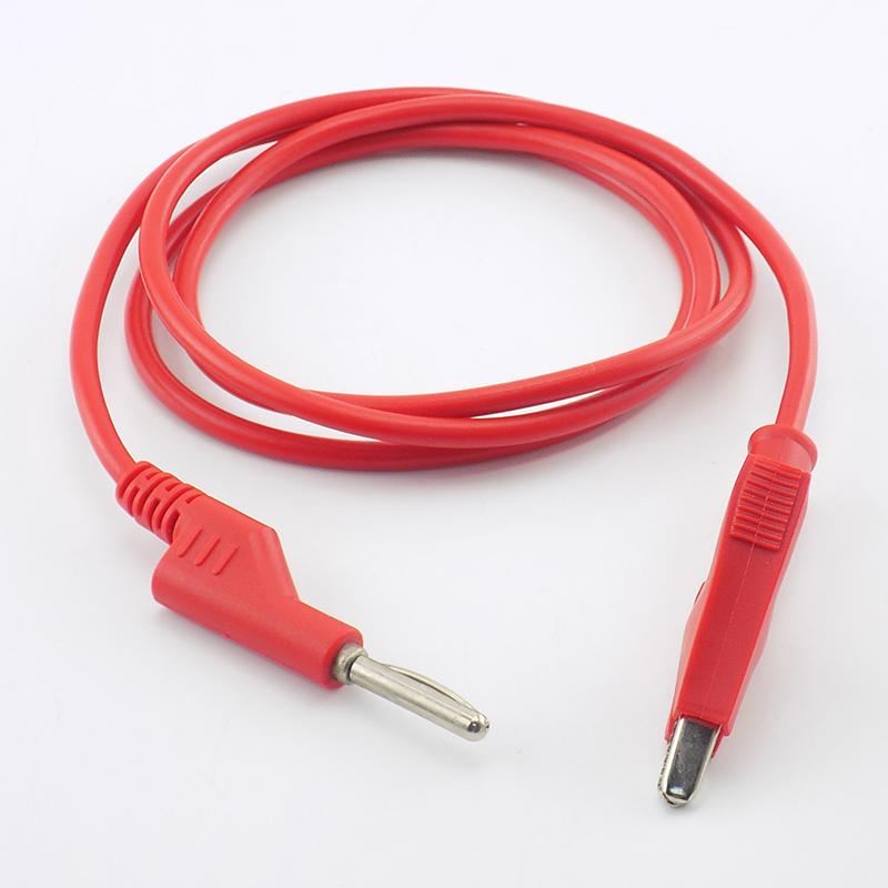 1M 4mm banánový konektor aligátorový klip 15A 18AWG dvojitý konec testovacího vodiče elektrické napětí krokodýl DIY pro multimetr