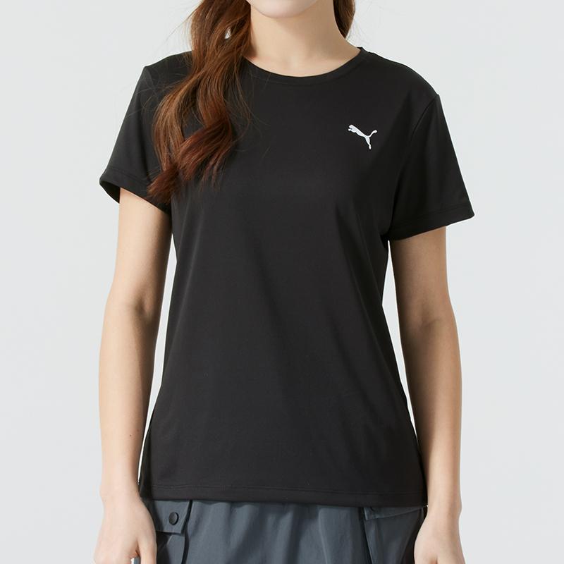 

New PUMA Sports Life Collection T Shirt Women s Black 528393-01 155/80A/S