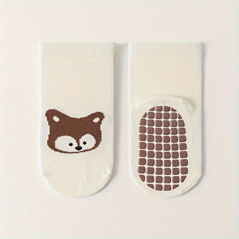 Novelty Cute Floor Socks for Toddlers, Non-slip Cotton Socks with Dots of Adhesive, Children's Socks for All Seasons for Boys and Girls