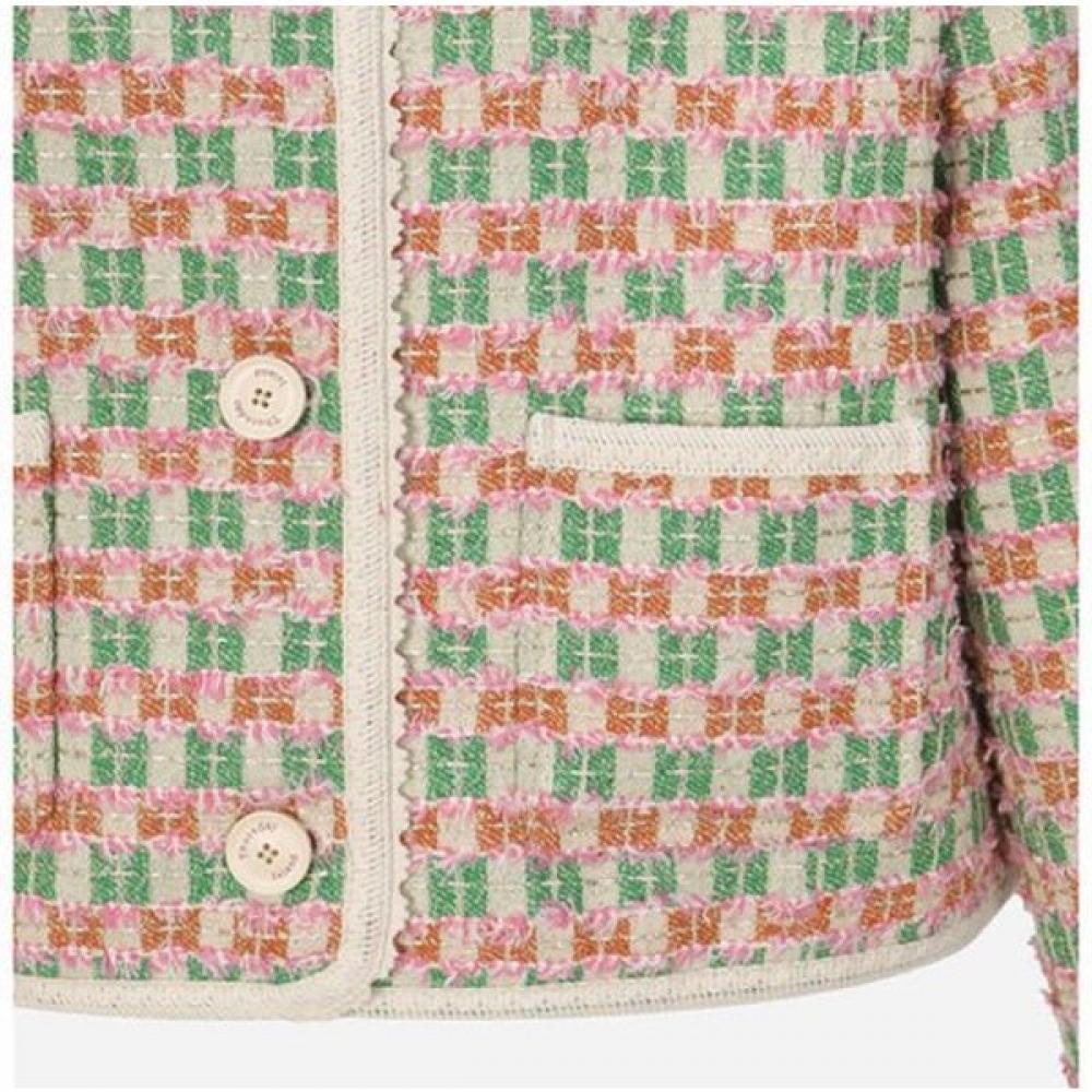 Thursday Island Lace Detail Tweed Jacket T262mjk138w