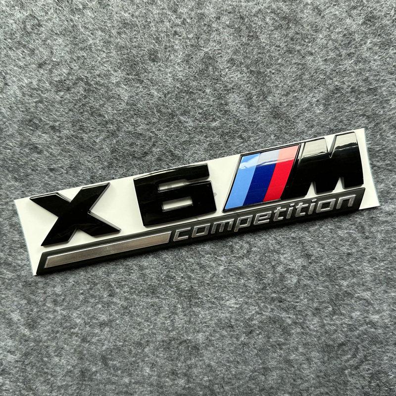 3D ABS Car Letters Logo Badge Sport Stickers Car Rear Trunk Emblem For BMW X1 X2 X3 X4 X5 X6 X7 M1 M2 M3 M4 M5 M6 M7 Competition