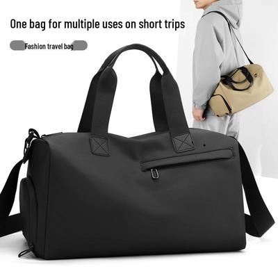 PU-Leder-Reisetasche: Nass-/Trockentrennung, Fitnessrucksack im neutralen Stil
