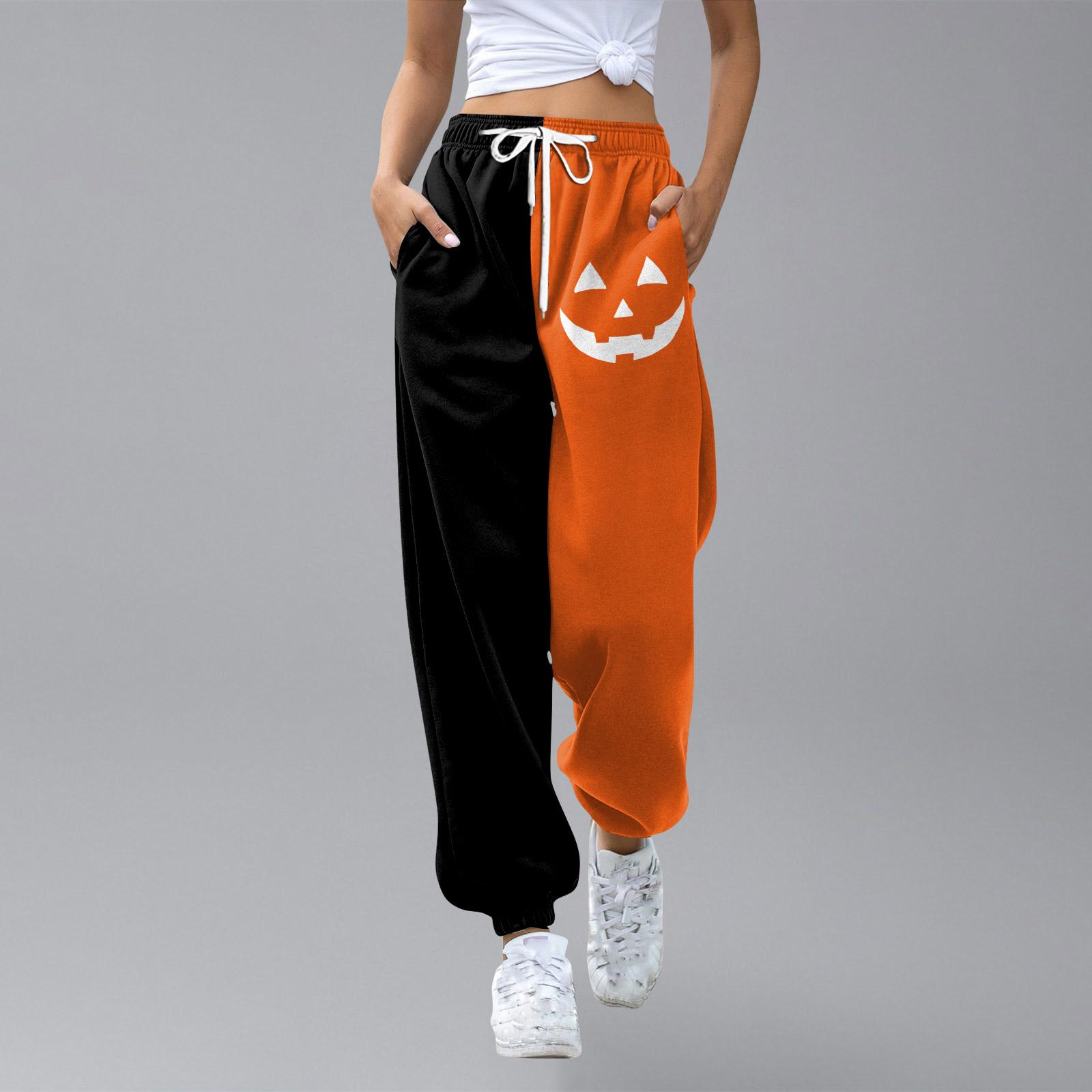 

Kids Sport Halloween Day Printed Gradient Drawstring Pocket Casual Sweatpants Pants 160