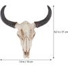 SEWACC Skull Decor Halloween Decor Cow Skull Wall Decor Resin Animal Wall Decors Hanging Pendant Crafts Ornaments Creative Halloween