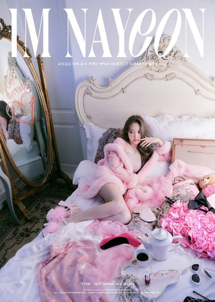 Twice Nayeon IM NAYEON 1st Solo Mini Album Version Polaroid Clear Business Interview Poster On Sealed A-I'M CD+PhotoBook+Envelope+1p PhotoCard+1p
