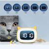 Night Light Music Alarm Clock Cartoon Voice Control Table Clock LED Digital Clock USB Rechargable Home Decoration