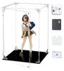 COOLTAKU Figure Magnetic Front Sturdy Collection Assembled Acrylic Display Includes Gloves and Cleaning for Figure Storage W X 20cm D X 30cm Black