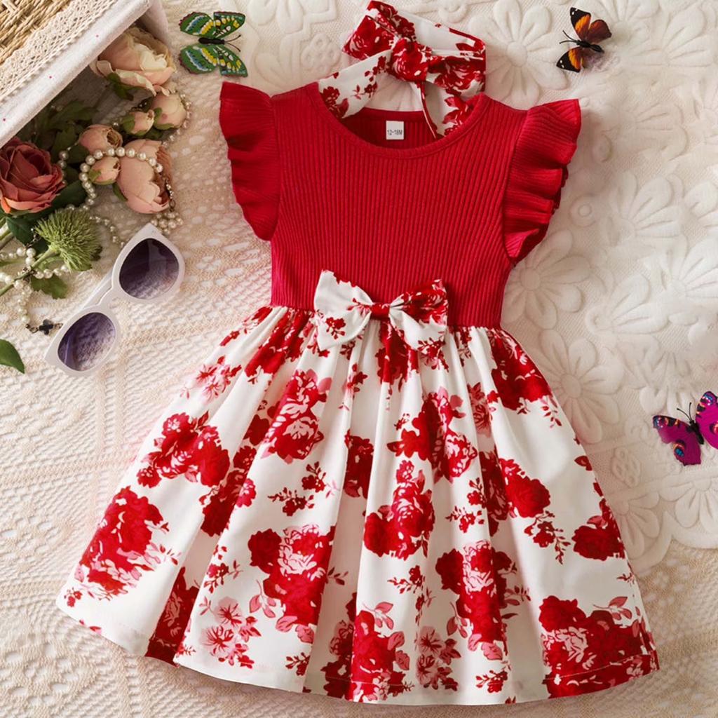 Toddler Girls Sleeve Birthday Party Dress