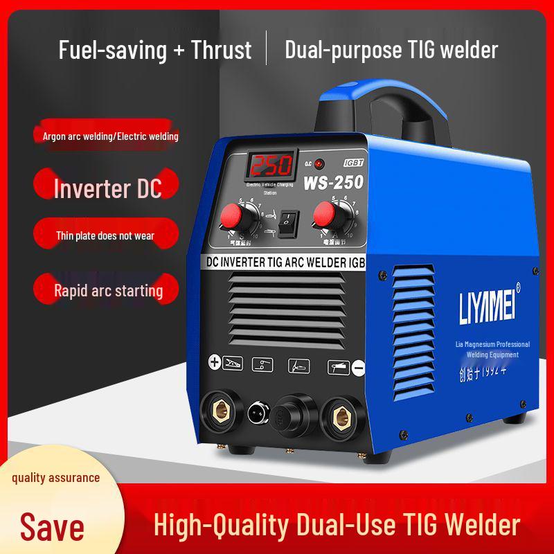 German Pulse TIG AC/DC Welder WS250: Stainless Steel Home TIG Welder, 220V