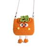 Cute Watermelon Woven Handbag With Magnetic Closure For Daily Use