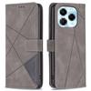 BINFEN COLOR For Infinix Note 40X 5G Phone Cases Wallet Stand Geometry Imprint Leather Cover