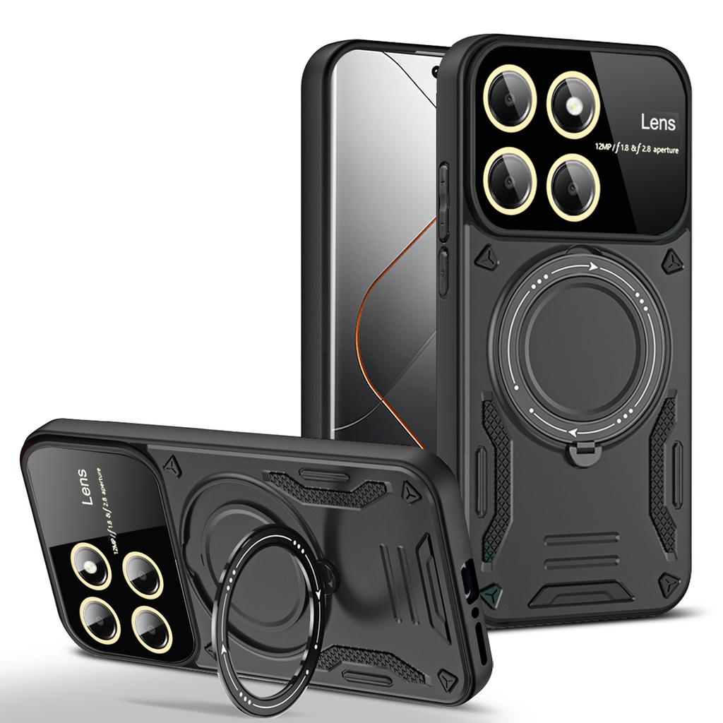 Armor Magsafe Wireless Charging Case For Xiaomi Mi 11T 12T 13T 14T Pro Mi 13 14 15 Pro Mi15 Ultra 5G Magnetic Ring Bracket Cover