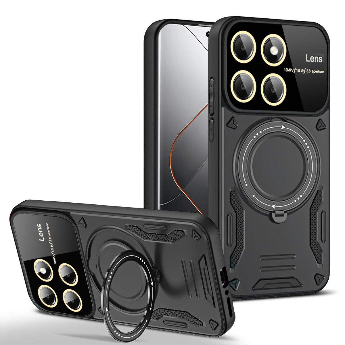 

Бронированный чехол с беспроводной зарядкой Magsafe для Xiaomi Mi 11T 12T 13T 14T Pro Mi 13 14 15 Pro Mi15 Ultra 5G с магнитной кольцевой подставкой xiaomi 14T pro чёрный