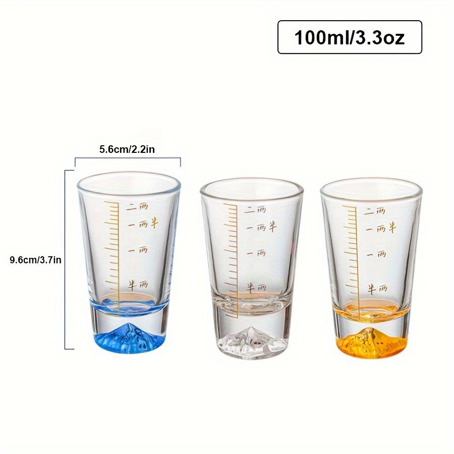 1 adet/6 adet Dağ Shot Bardakları Shot Bardakları Küçük Şarap Bardakları Çin Baijiu Bardakları Bar Pub Kulüp Restoran ve Ev Kullanımı İçin İçecek Kapları