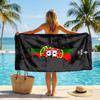 Nationalmannschaft Portugal Strandtuch Weiches Mikrofaser Sommerhandtuch Schnelltrocknend Saugfähiges Handtuch für Strand Schwimmbad Reisen