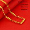 Gold Plated Alloy Chain Necklace Fadeproof Hypoallergenic Long Lasting Shine Dainty Thin Chain for Women Daily All-day Wear
