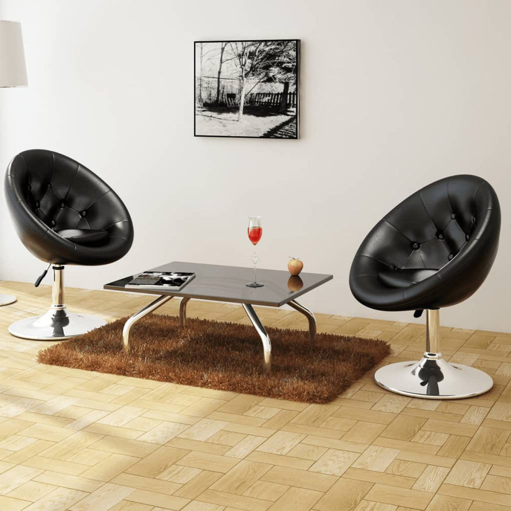 Tabourets de bar lot de 2  similicuir