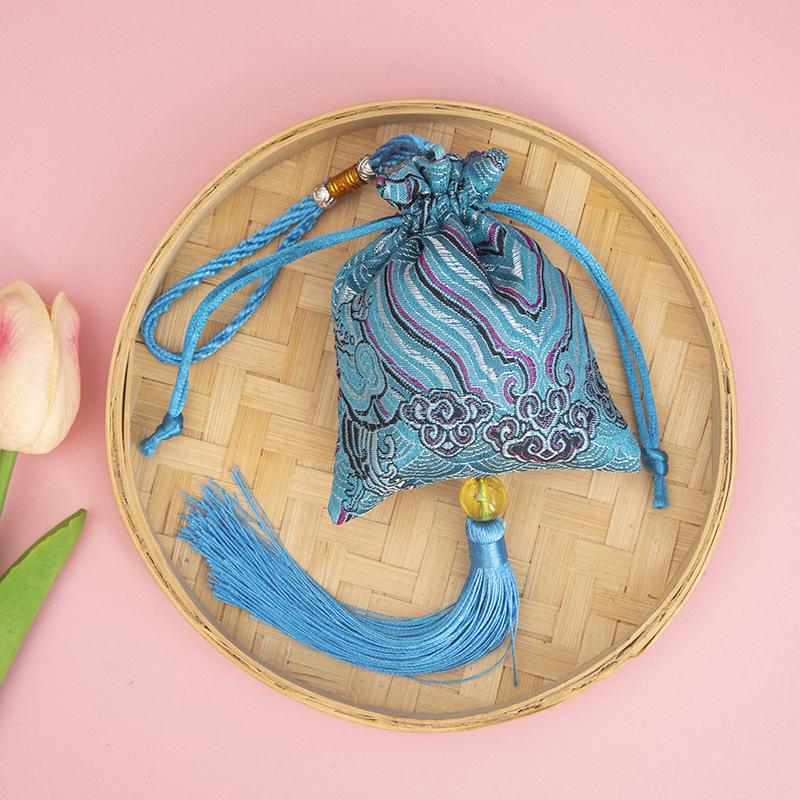 Sachet Sachet Leere Beutel Beutel Drachenbootfest Stickerei Auto Anhänger Moxa Weihrauch Beutel Auto Glücksbringer Wolke Segen Beutel