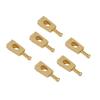 6Pcs Guitar Bridge Saddle Brass String Saddles Replacement Electric Guitar AccessoriesGold