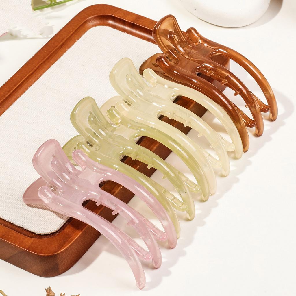 Multifunctional 3 Prong Duckbill Hair Claw Clip For Women Durable Plastic Hairpin With Multiple Color Options