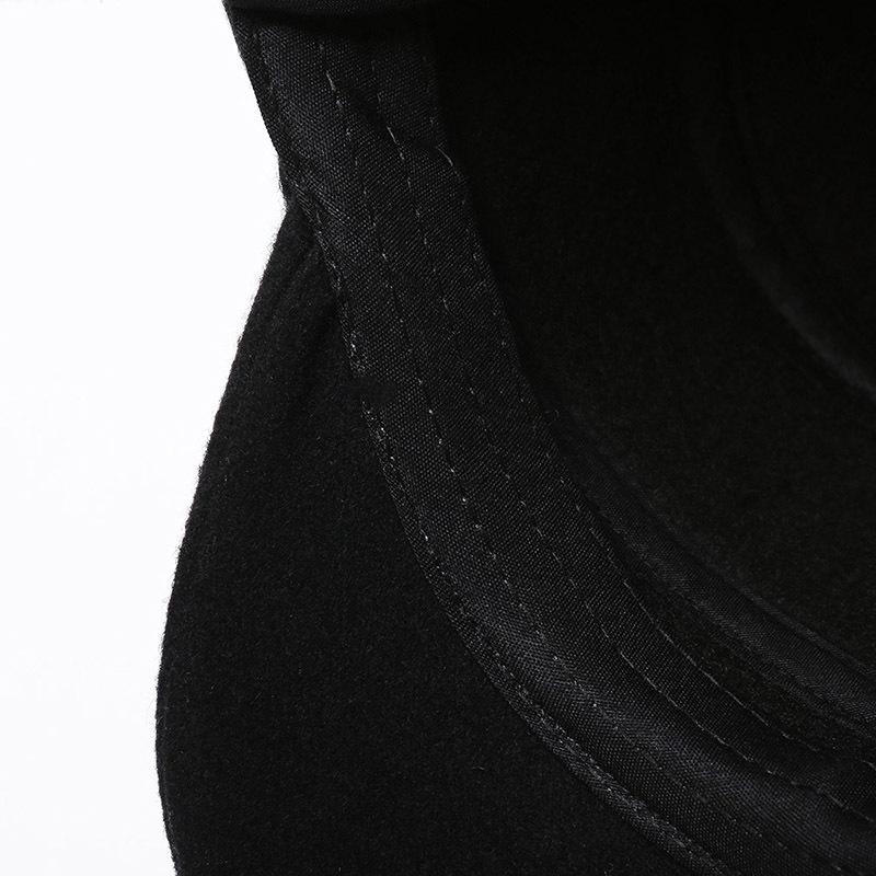 Woolen Ear Protection Peaked Cap, Letter Fashion, Warm and Cold-proof, Flat Top Middle-aged and Elderly Peaked Cap, Autumn and Winter Models