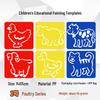 Children's Educational Painting Stencils: DIY Plastic Templates for Early Education