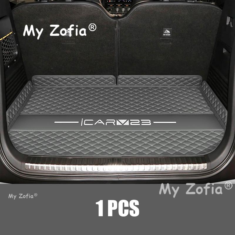 For Chery iCAR V23 iCAUR V23 2025 2026 Car Trunk Protection PU Leather Mat Catpet Interior Modification Cover Part Accessories F5