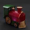 Decor Train Model Christmas Desktop Adornment Red Night Light Home Decoration 1Pc