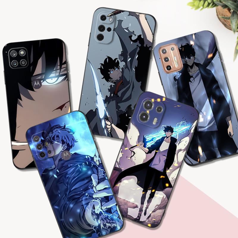

Черный чехол из ТПУ для Motorola Moto G52 G42 G60 4G G60S G71 G9 Play Plus Power One 5G Ace Solo Leveling Sung-Jin-Woo