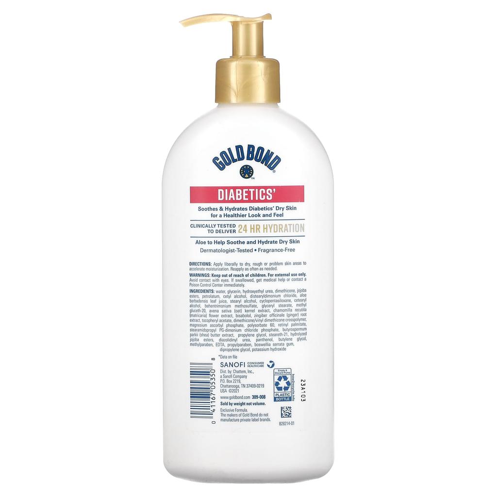 Diabetic, Dry Skin Relief Body Lotion, Aloe, 368G(13Oz)