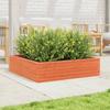 VidaXL Planter Wax Brown 90x90x23 Cm Solid Pine Wood, Outdoor Planter, Flower Box, Plant Box, 847205
