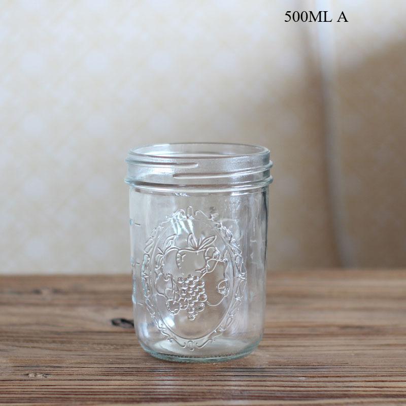 צנצנות מייסון בכמויות גדולות מלח ופלפל עם מכסה זכוכית מותאמת אישית מיני סיטונאי פה רגיל לשימורים