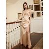 Elegant Sexy Sleeveless Strap Long Evening Party Dress For Women