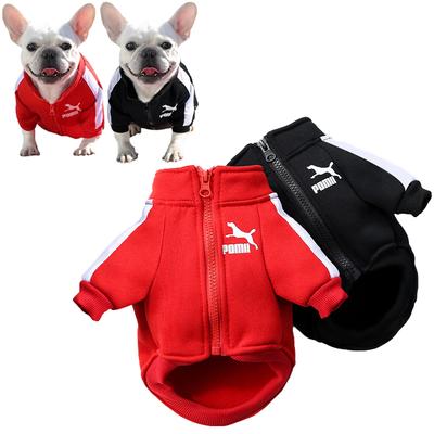 Jaqueta de beisebol para cachorro Roupas de inverno para cães pequenos e médios Colete para animais de estimação Bulldog francês Moletom Chihuahua Traje Pug Casaco