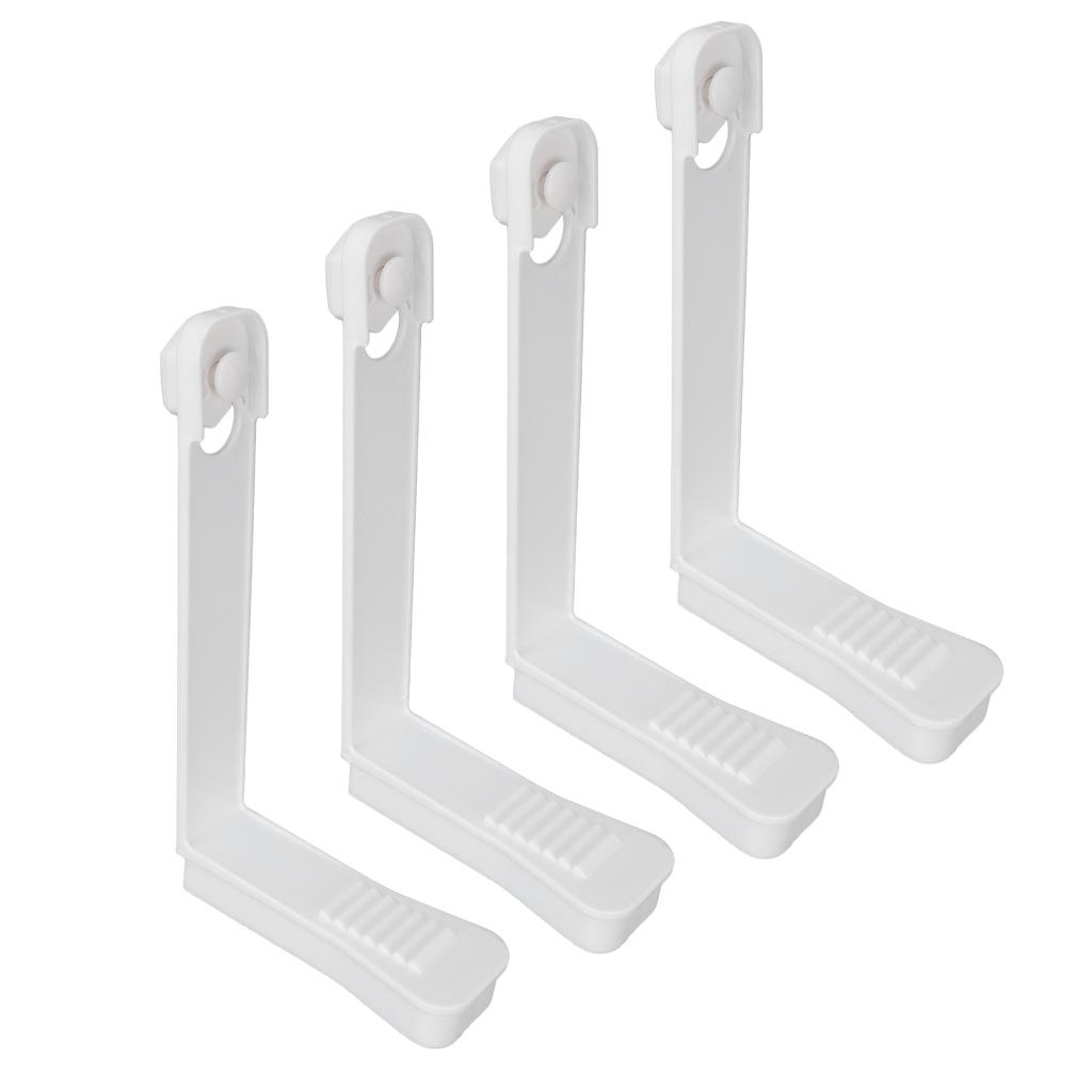 4pcs Bed Sheet Fasteners Mattress Bed Sheet Fixed Clips Holder Straps Household Supplies