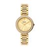 KARLI Edelstahl-Uhrenarmband-Box-Set Drei-Zeiger Goldfarben &