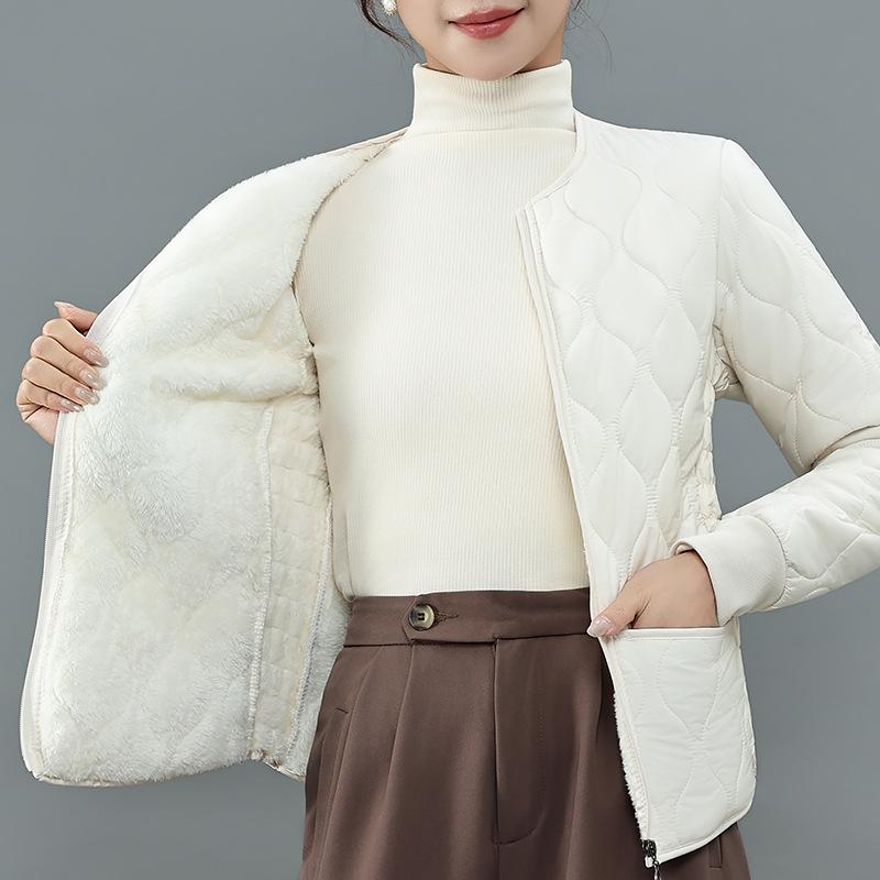 Lamb wool cotton-padded clothing women's short velvet warm cotton-padded clothing casual cotton-padded jacket batch